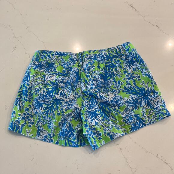 Lilly Pulitzer‎ Callahan Shorts in Limeade Biggest Fan Size 4 - Picture 3 of 7